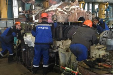 Ремонт турбины Т-100, закрытие ЦВД